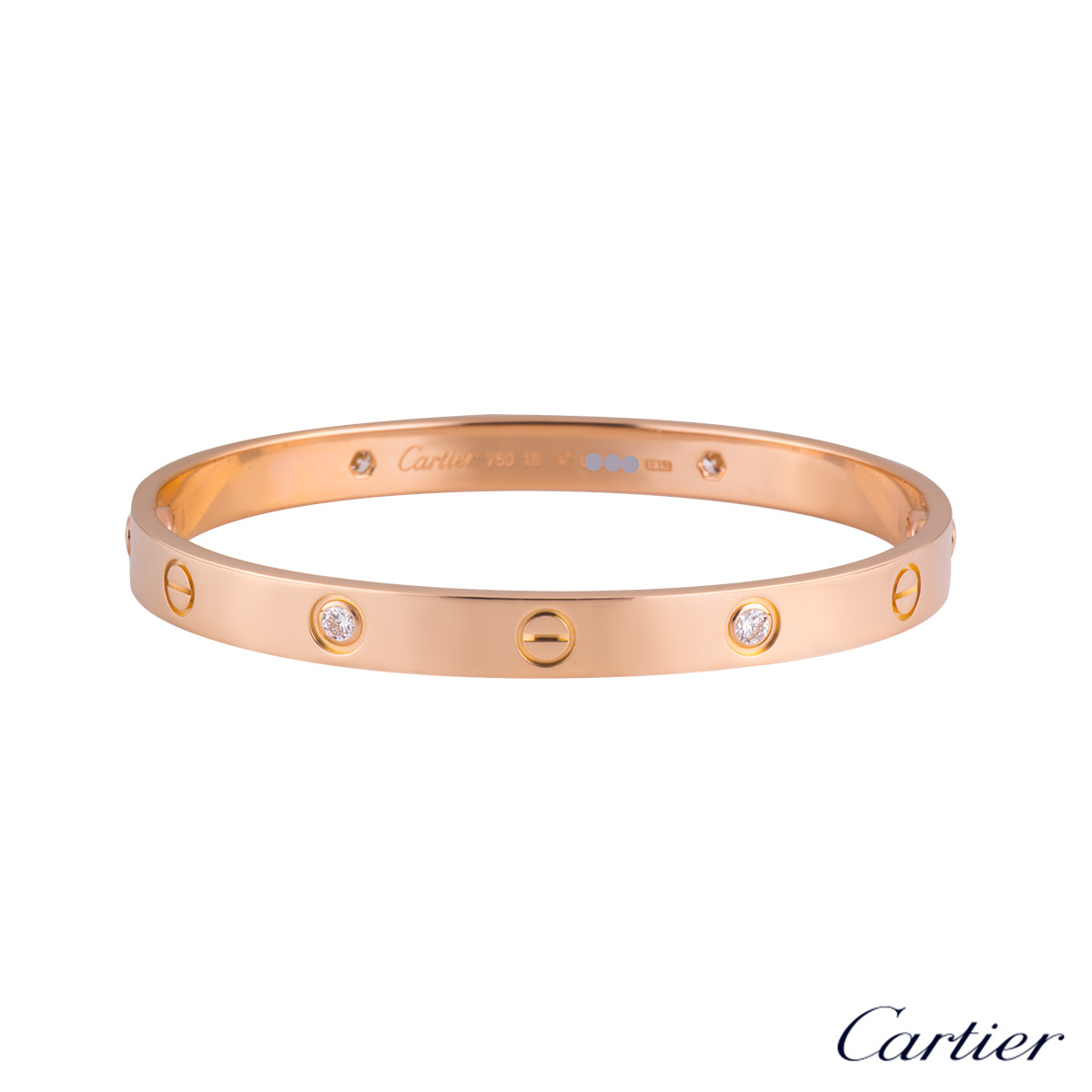 Cartier Love Bracelet Half Diamond Rose 